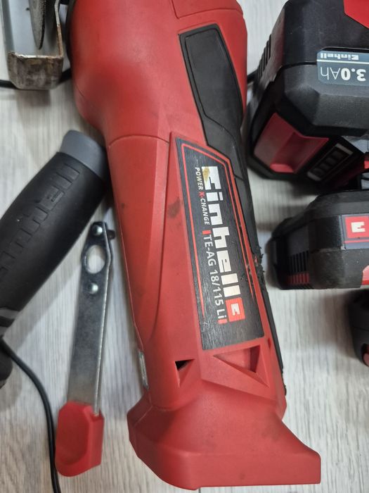 Masina de tuns gazon cu acumulator si flex Einhell