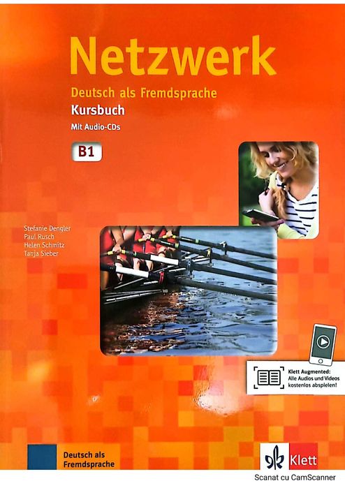 Vând patru cărți noi, în germană, Netzwerk A2, B1 Kursbuch Arbeitsbuch