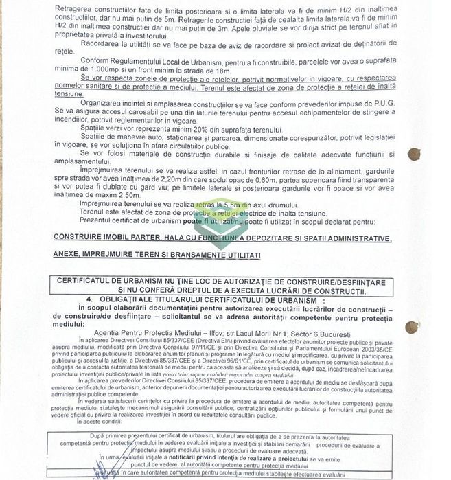Teren Cernica - Oxigenului - Urbanism de construire -  2.211 mp