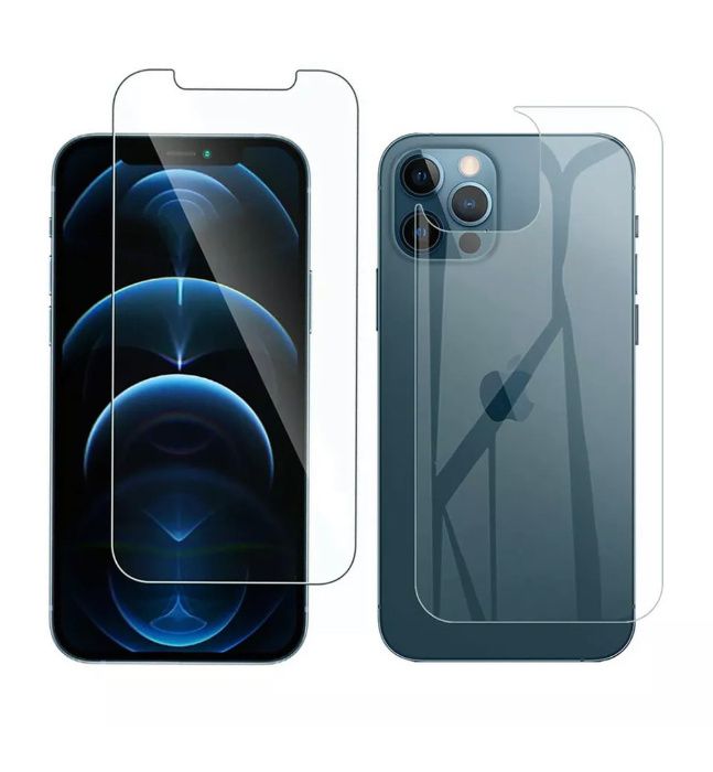 SET Folii Sticla FATA+SPATE pt iPhone 12 , 12 Mini, 12 Pro, 12 Pro Max