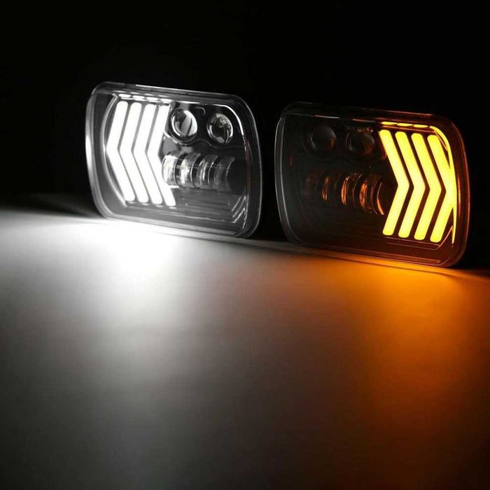 НОВИ Универсални LED Фарове за джип Jeep Cherokee XJ, Jeep Wrangler YJ