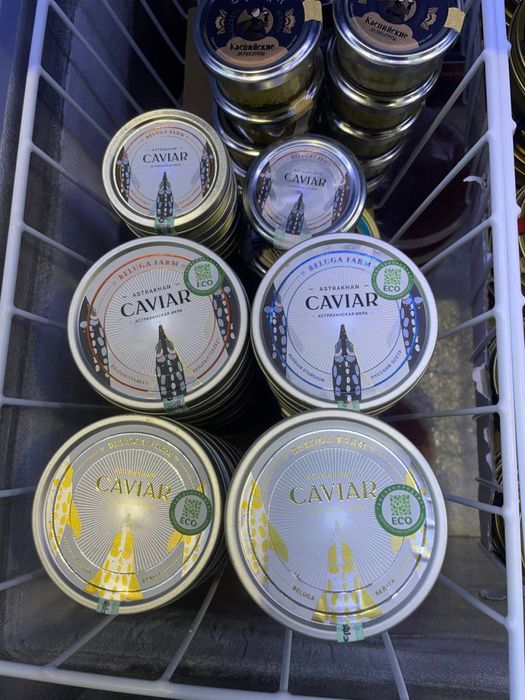 Черная  и красная икра