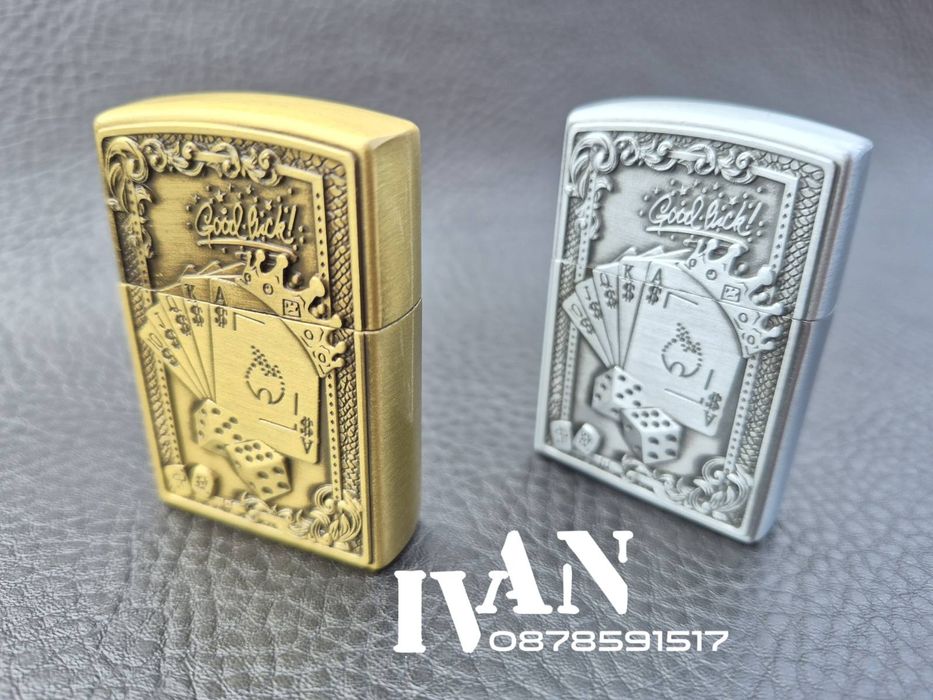 Газови метални релефни запалки CASINO