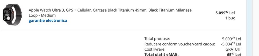 Apple Watch Ultra 3 Milanese Loop - Medium