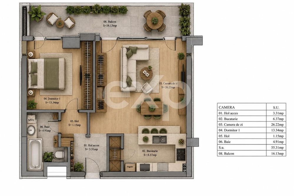 Apartamente Premium cu 2 camere-Parcul Sebastian-Vulcan Center Dec. 20