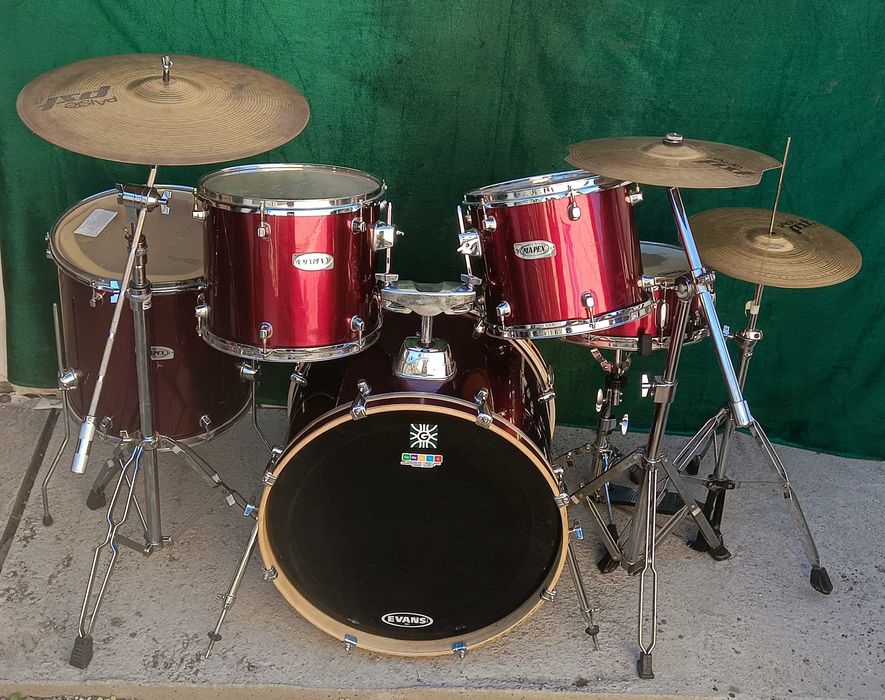 Mapex + Paiste установка с тарелками