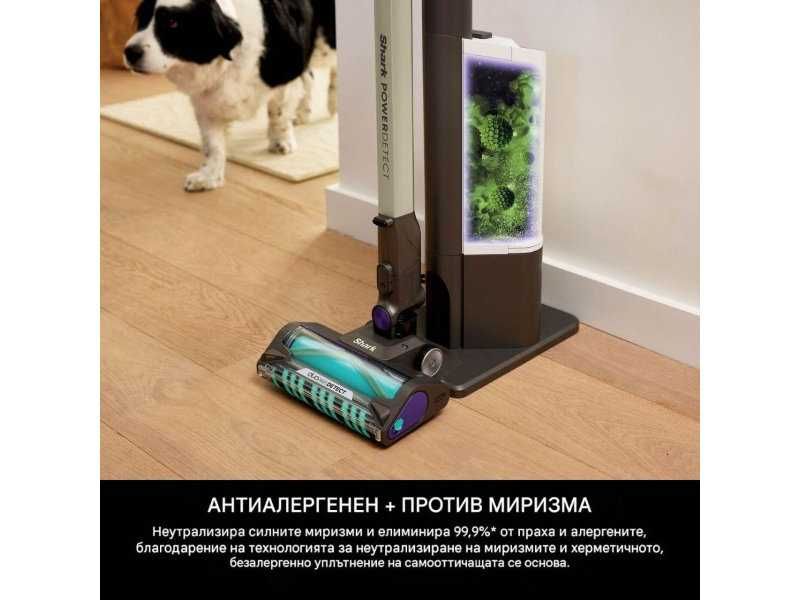 Безкабелна Вертикална Прахосмукачка Shark PowerDetect Clean & Empty IP3251EUT - 380W, Сива