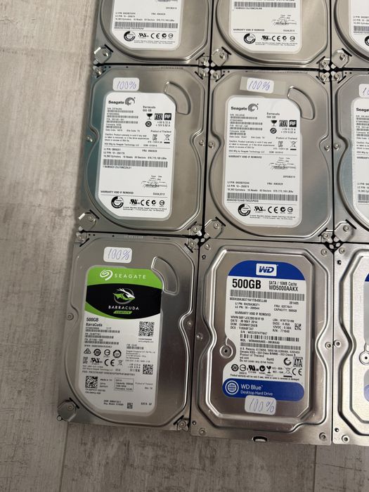 Lot 20 bucati Hard Disk HDD Seagate WD Blue 500GB 7200rpm SATA 3