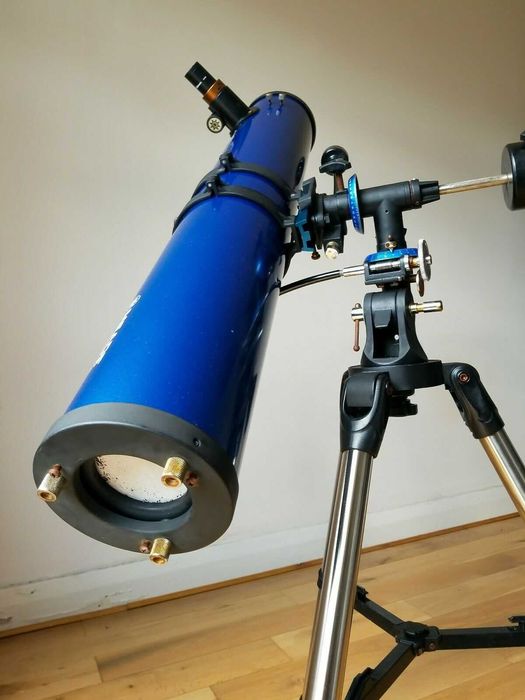 Телескоп Нютон за тераса,градина,пътуване,114мм огледало, може с мотор