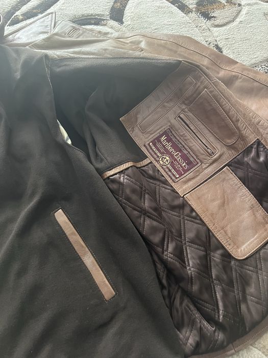 Geaca de piele naturala Marlboro Classics