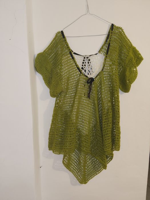 Cardigan combinație croșetat cu tricotat măsură universala