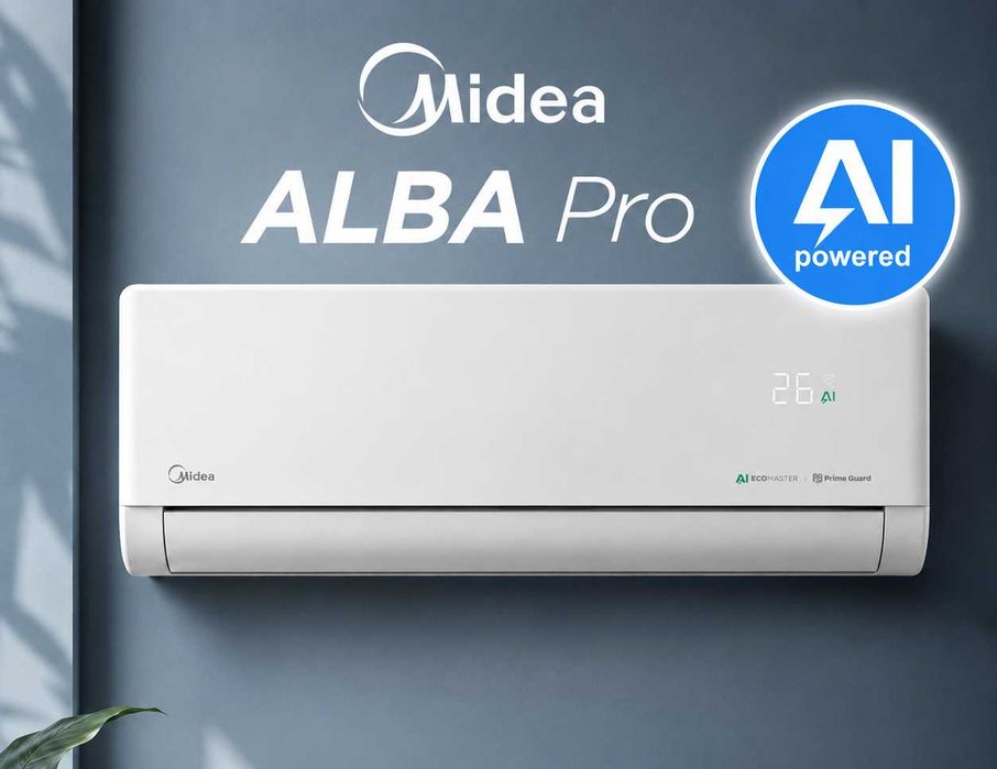 Кондиционер MIDEA модель ALBA Pro - 12,000 Btu / Inverter / Новинка !