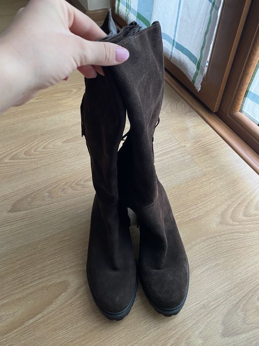 Cizme piele intoarsa naturala BENVENUTI