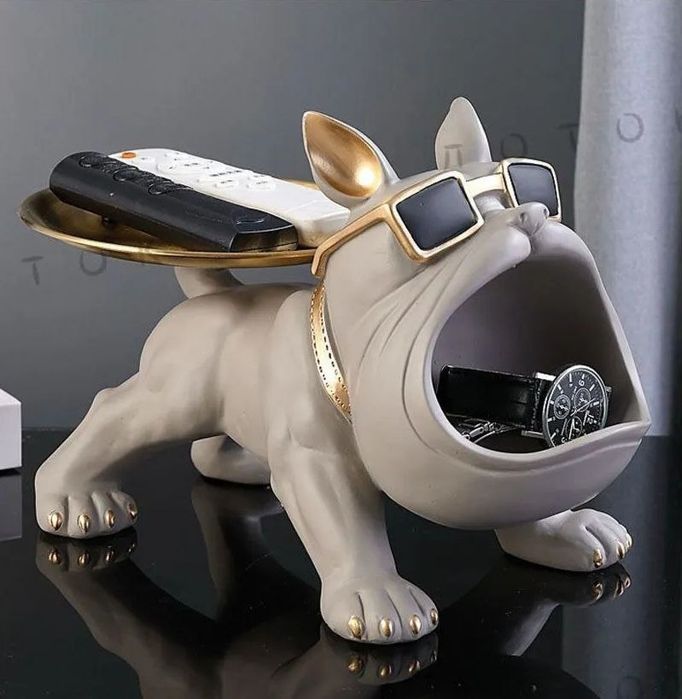 Статуэтка  подставка бульдог