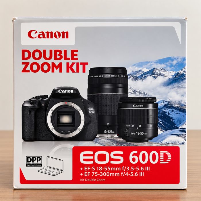 Canon EOS 600D Double Zoom Kit + 2 объектива