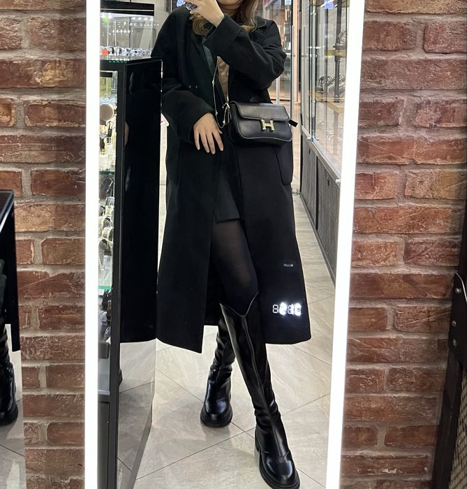 Пальто женское черное