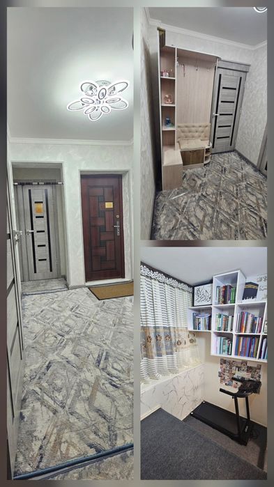 2xonali yevro remont 57m² kvartira sotiladi (ipoteka va naqd)