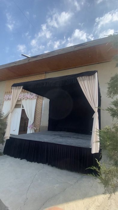 Sahna podiumlar sotiladi tuy marosimlar ochilish marosimlarda quyiladi