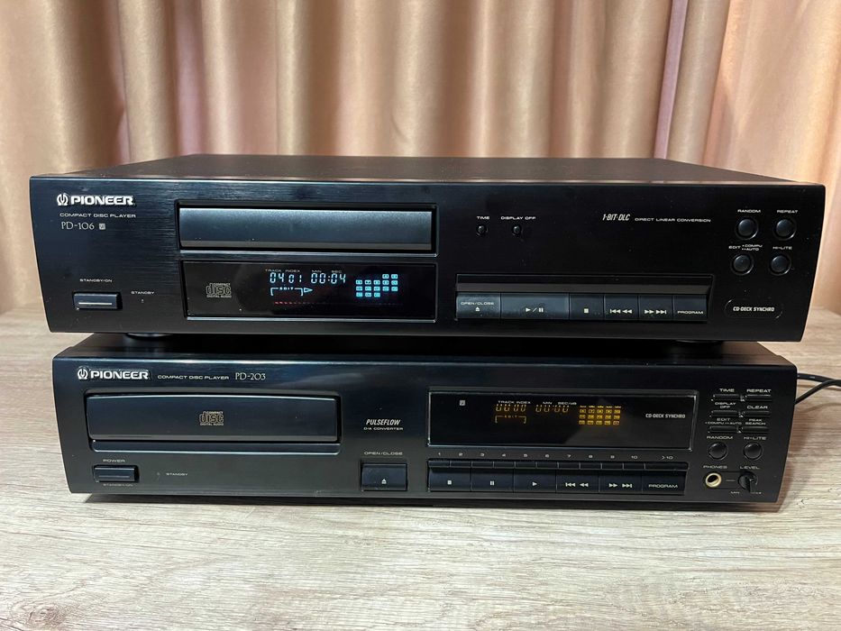 Pioneer PD-203 cd player, direct linear conversion, cd-deck syncro