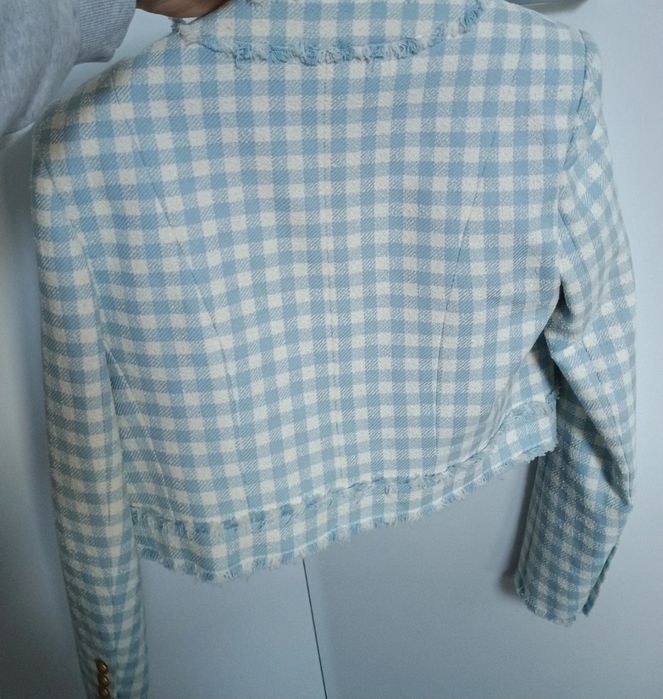 Geaca sacou Balmain tweed originala, impecabila, maimea 40
