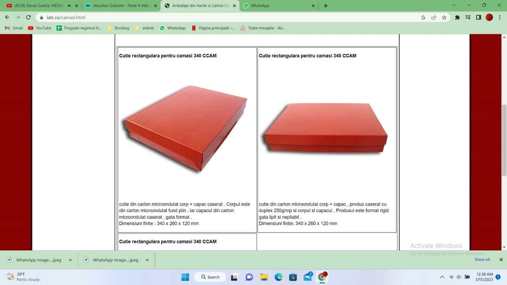 Ambalaje din hartie si carton. Pret de producator.