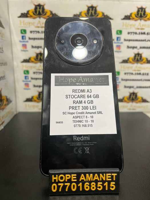 Hope Amanet P3 REDMI A3 64GB / 4GB RAM