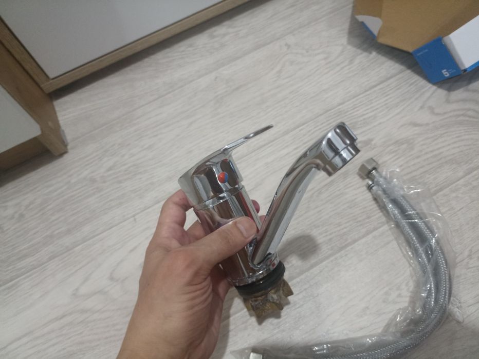 Смеситель в рабочем состоянии