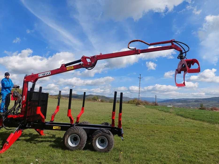 Remorca forestiera 10 tone