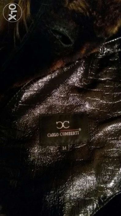 Дубленка черная натуральная