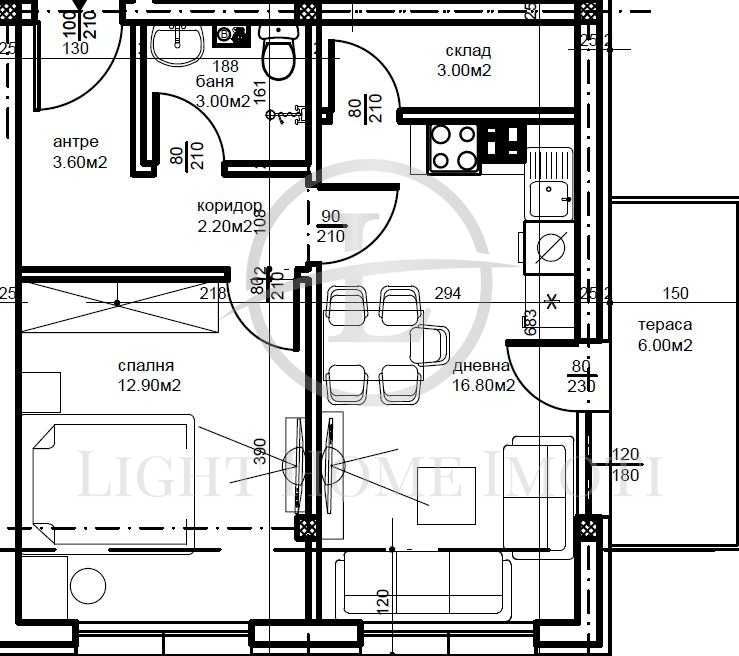 реф. 3037 Двустаен новострояща се сграда Беломорски