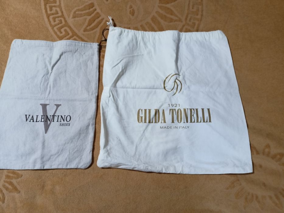 Тканевые  брендовые мешочки для обуви