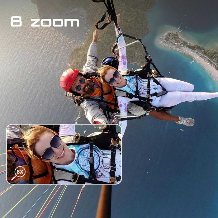 Apexcam Екшън камера 4K сензорен екран,  водоустойчива подводна камера