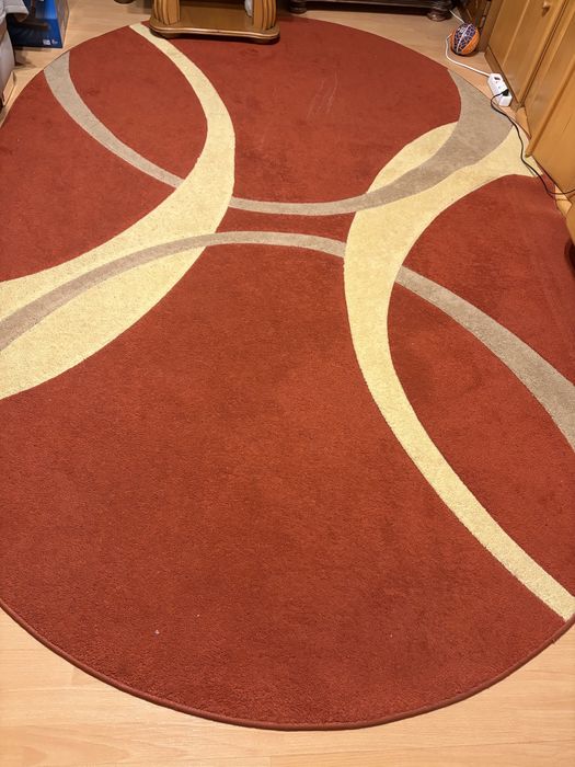 Covor living/sufragerie  oval, Mehtap Frize din polipropilena 2*3 m