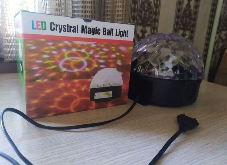 Светомузыка полусфера дискошар на пульте. Новые