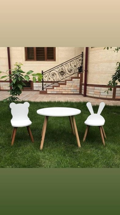 Детская мебель стол со стульями