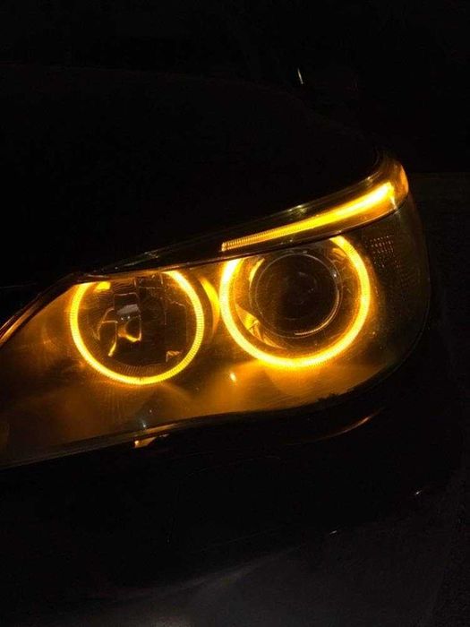 Led Marker Angel Eyes 20W DRL Canbus E39 E87 E60 E61 E83 E53, GALBEN