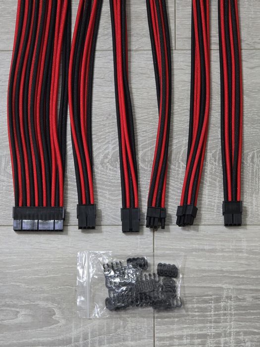 Kit extensii cabluri PSU EZDIY-FAB – 24Pin / EPS / PCI-E – 16AWG, 300m
