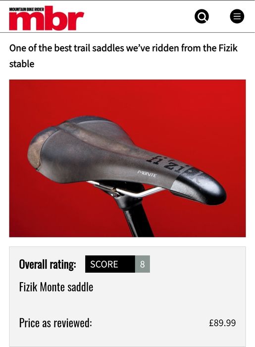 Șa bicicletă - Fizik Monte