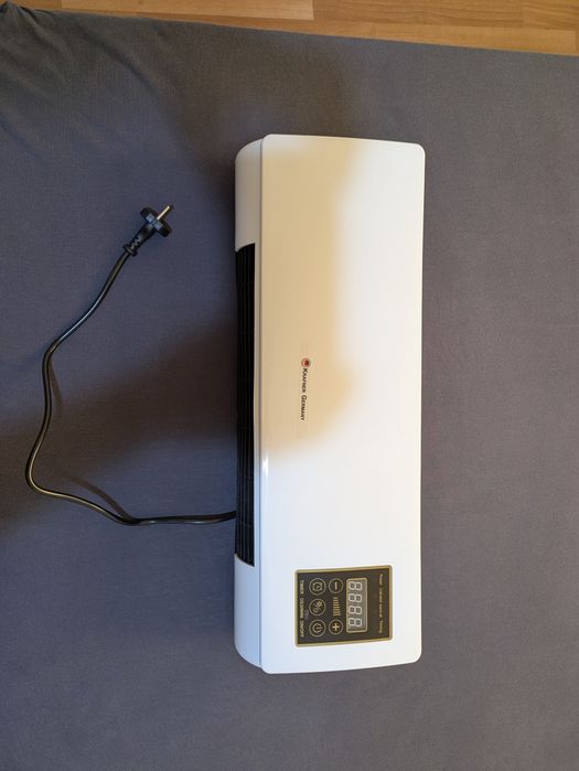 Mini aer conditionat cu ventilator 2 in 1, 55 cm, Rece/Cald, 16 - 40 grade, 1800W  cu telecomanda  Alb