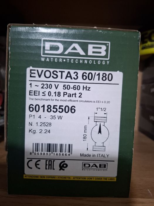 pompa recirculare dab evosta 3 60/180
