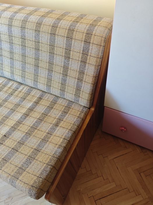 Разтегателен диван/легло с допълнителен матрак