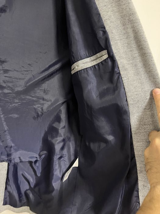 Мъжко сако slim, размер М, сиво-син цвят