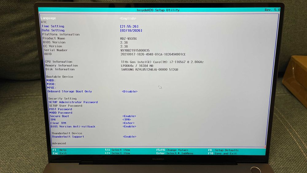 Huawei MateBook B7-410 – i7 / 16GB / 512GB SSD / Touchscreen