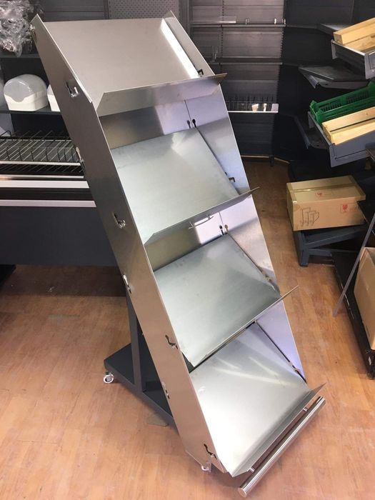 Количка за плодове и зеленчуци от неръждаема стомана