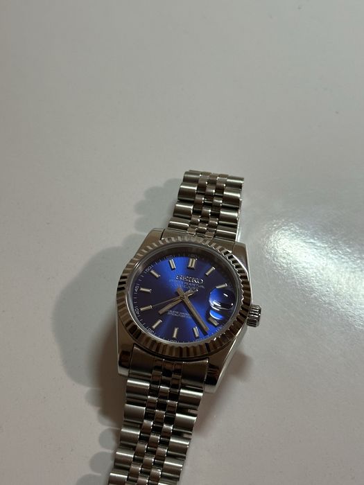 Часовник Seiko Mod Datejust Royal Blue NH35