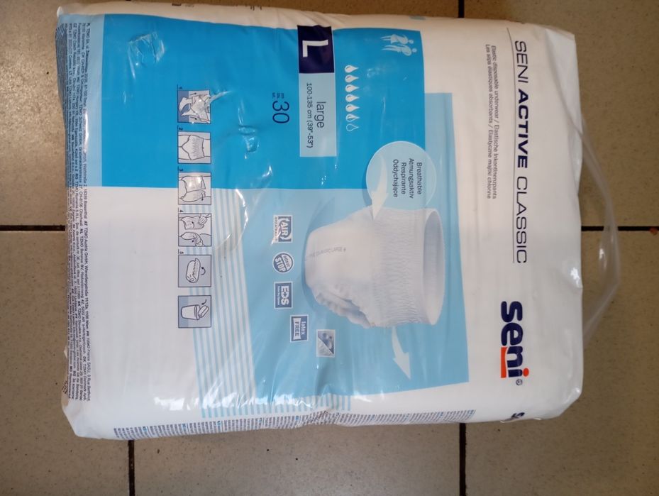 2 pachete pampers adulți mărimea L.  100-130 cm  talia.