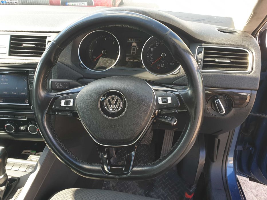 Volan Piele 3 Spite cu Comenzi FARA Airbag Volkswagen Jetta 4 FL Facelift 2014 - 2018 [K7579]