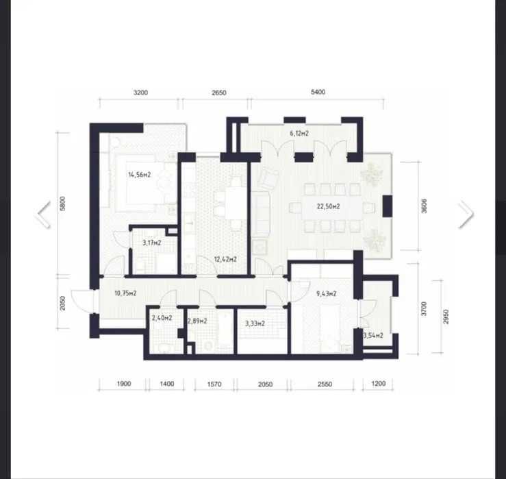 Жк Qorasuv Plaza, Мирзо-Улугбекский район лучшая планировка;93м2