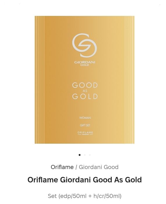 Giordani Good As Gold - Parfum, 50 ml + Oriflame - Cremă de Mâini