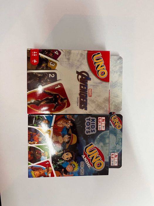 Карти УНО 7 вида Uno Cards Хари Потър , Майкрафт , Покемон , Куроми